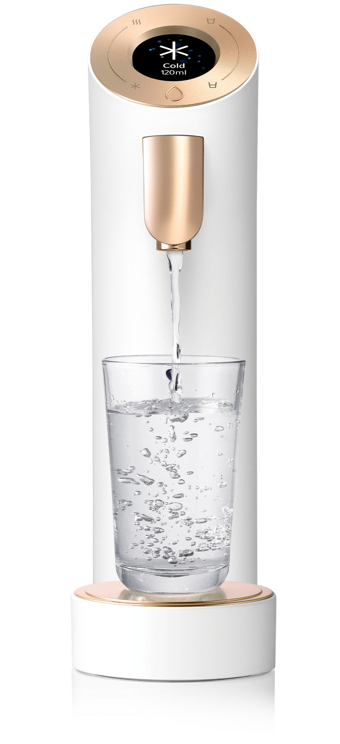 Wells The One pouring a glass of cold water